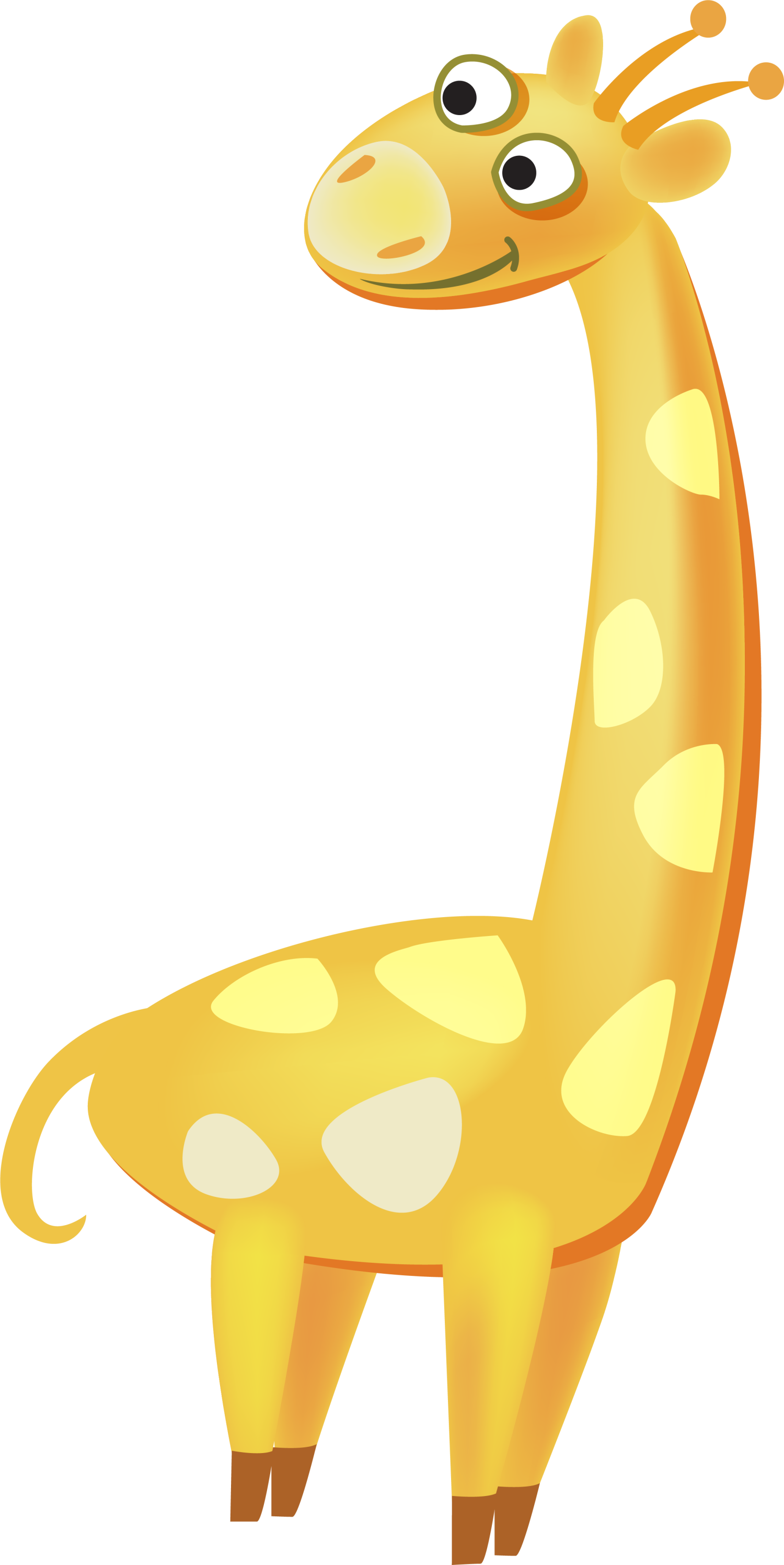Northern Giraffe Clip Art - Png Download (1500x2993), Png Download
