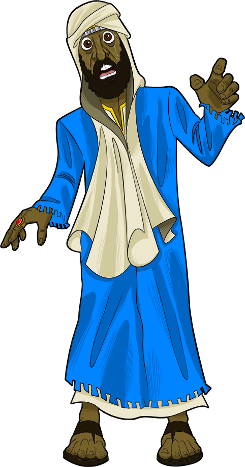 King Saul Sees The Witch Of Endor - Witch Of Endor Clipart (482x916), Png Download