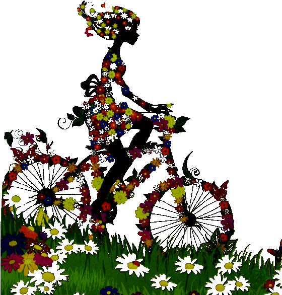 Https - //blog 001 - West - Edge - Storage Yahoo - - Vintage Colorful Butterfly Bicycle Decorative Pillow Clipart (560x617), Png Download