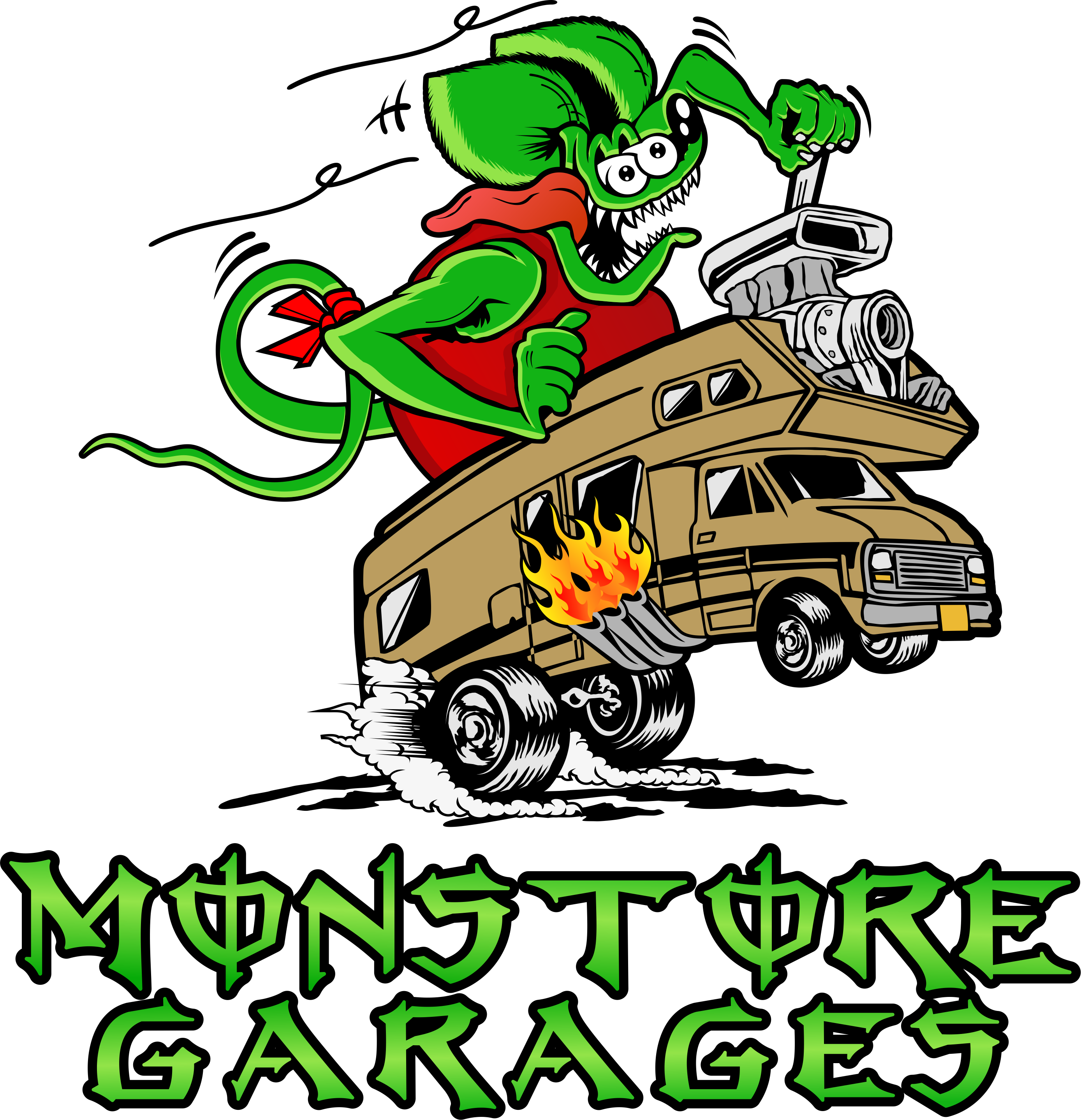 Monstore Garages, Palm Springsgarage Condominiums, - Cartoon Clipart (2776x2876), Png Download