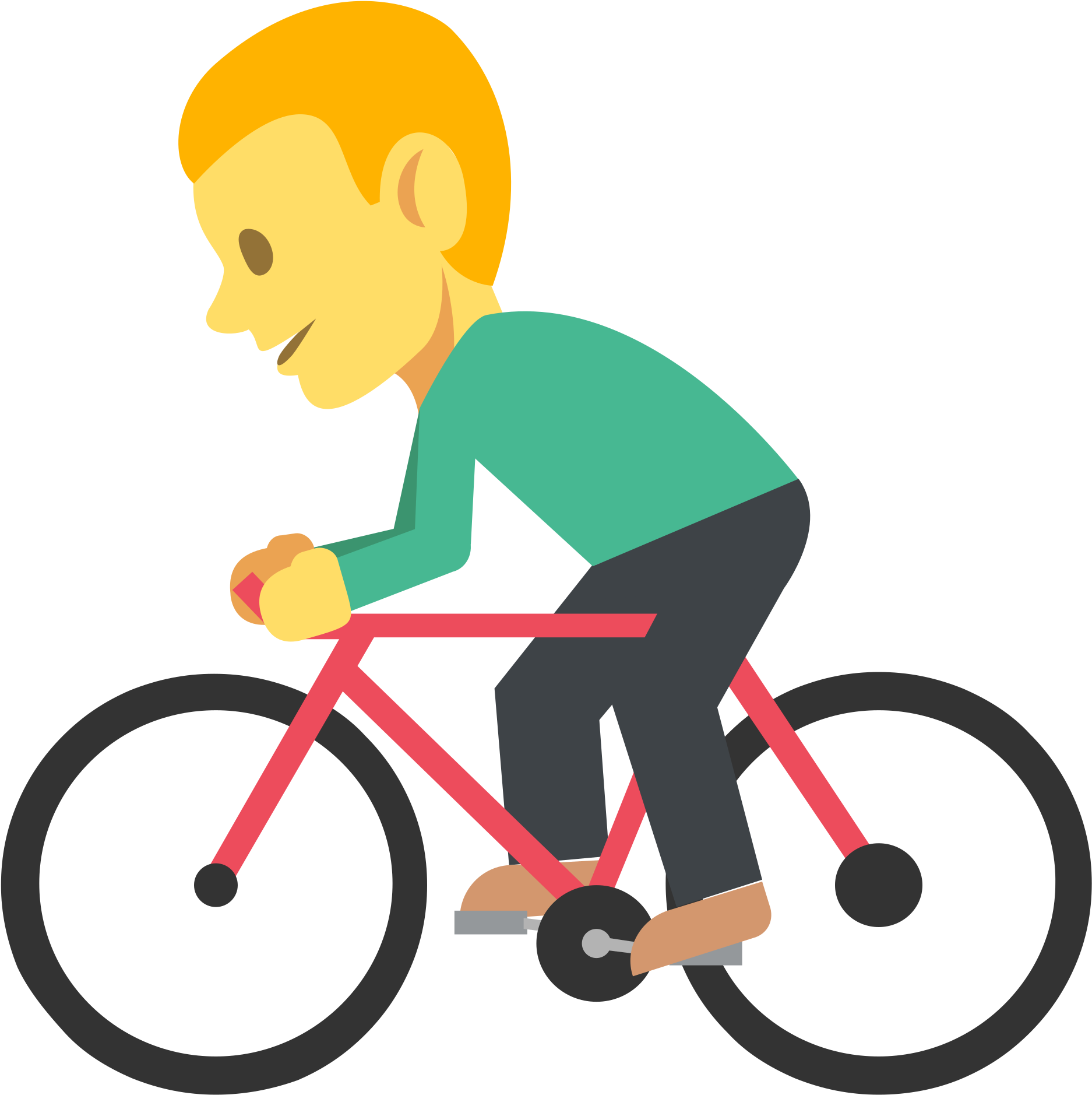 Open - Emoji Bicycle Clipart (2000x2000), Png Download