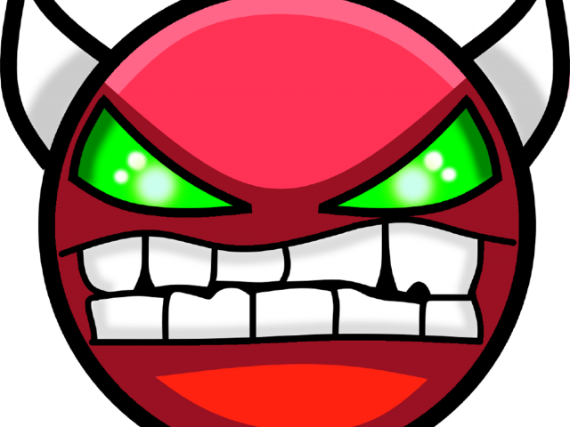Demon Clipart Transparent Background - Geometry Dash Demon - Png Download (640x480), Png Download