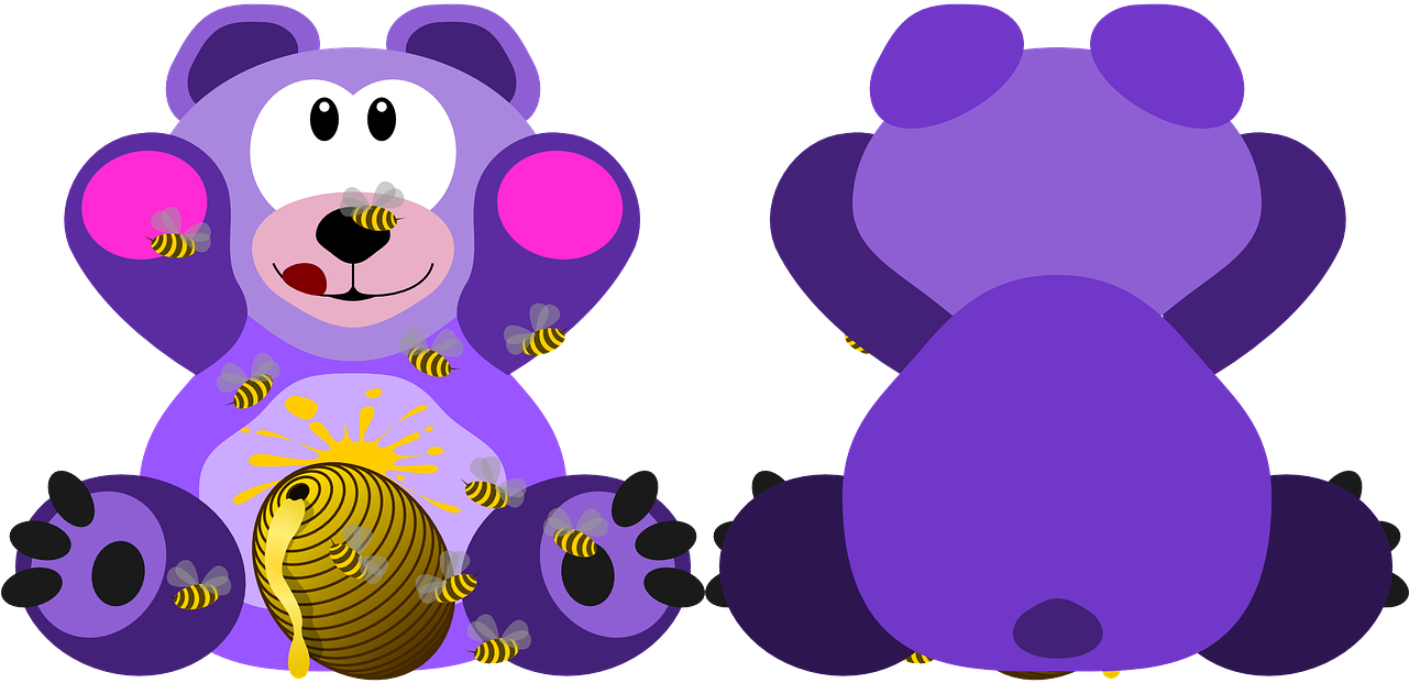 Bears Vs - Bees - Cute Good Morning Clipart (1280x640), Png Download