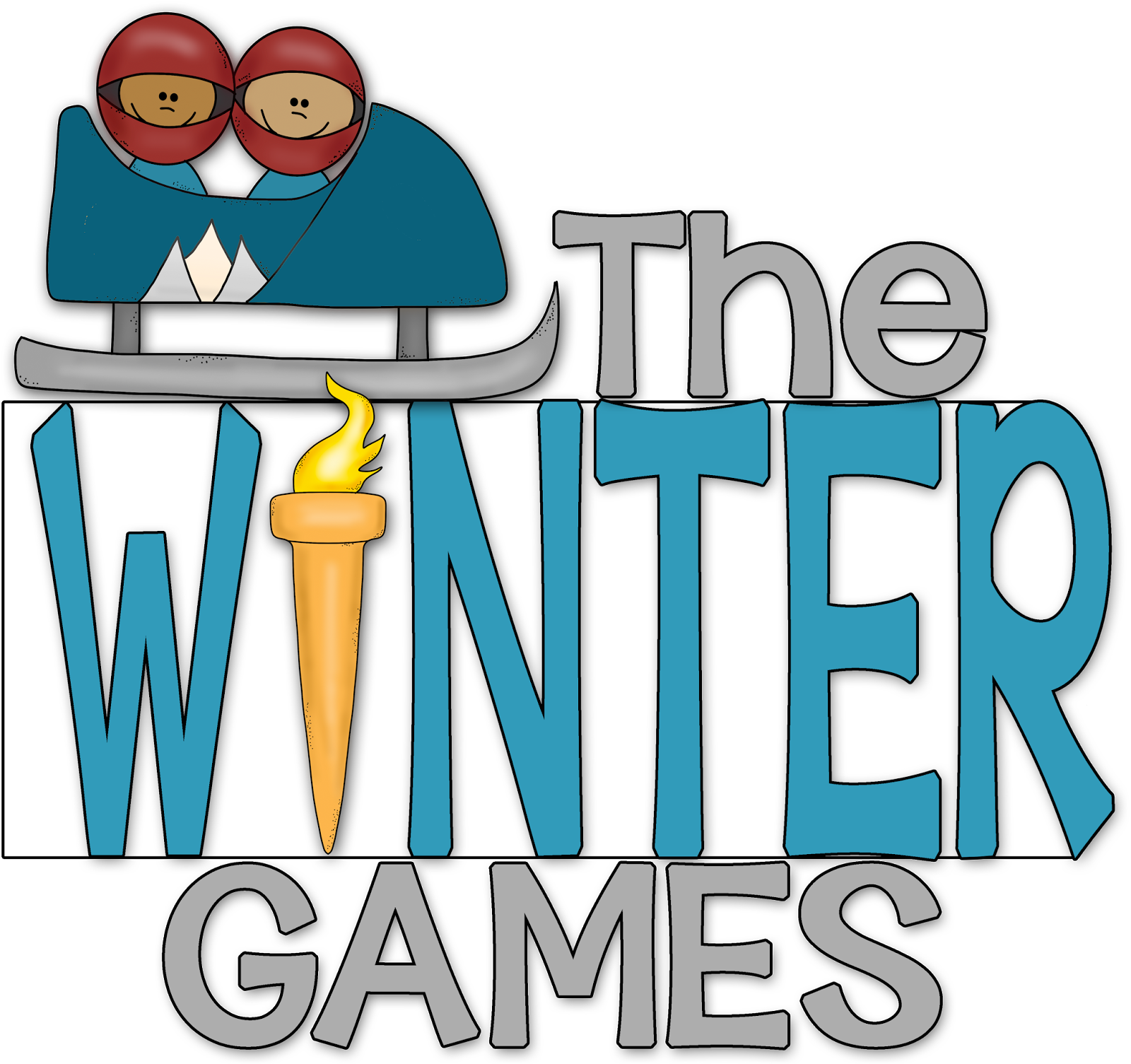 Winter Games Whole Word Color - Grammar Clipart (1600x1505), Png Download