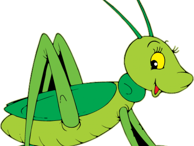 Cricket Clipart Transparent - Cartoon Grasshopper Png (640x480), Png Download