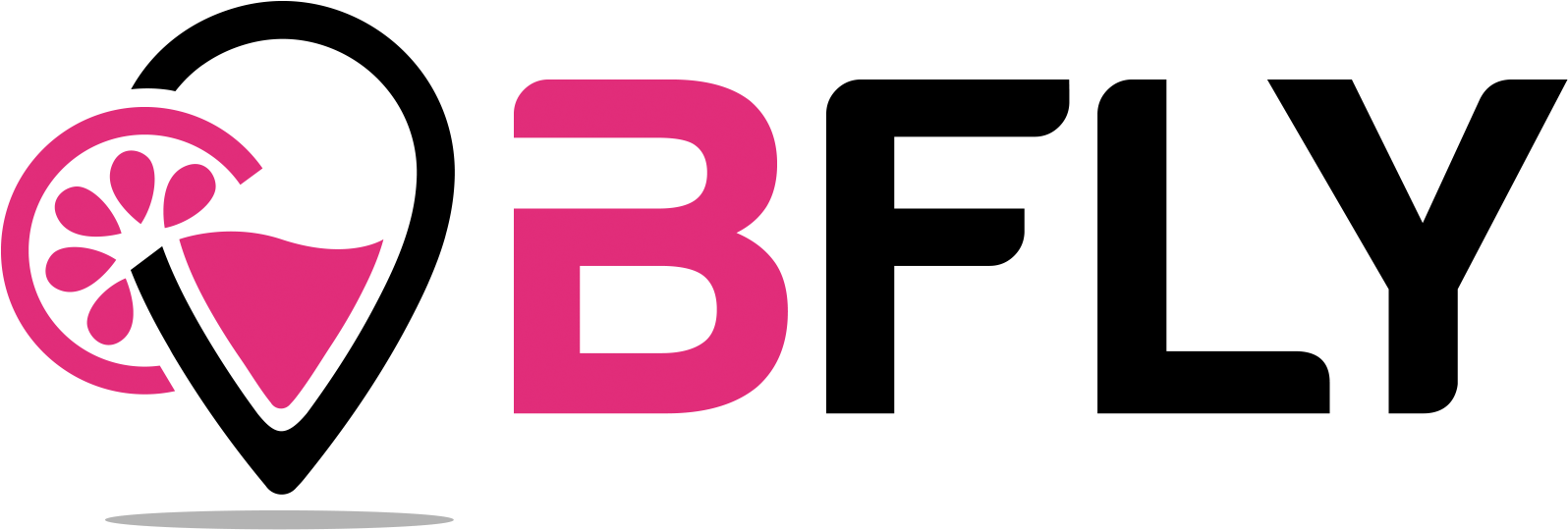 Connect, Share, And Discover - Bfly Logo Clipart (2212x856), Png Download