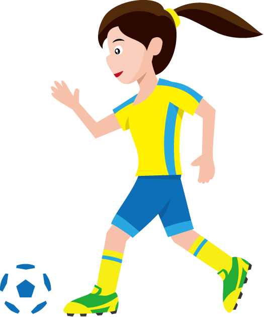 Go Back Gt Gallery For Gt Womens Soccer Clip Art - Dibujos De Una Futbolista - Png Download (525x631), Png Download