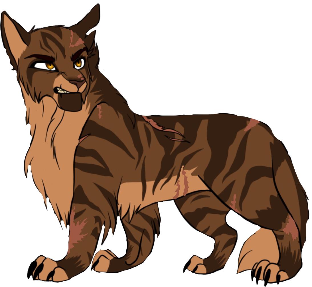 Warrior Warriorcats Tigerstar Freetoedit Clipart (1094x1006), Png Download