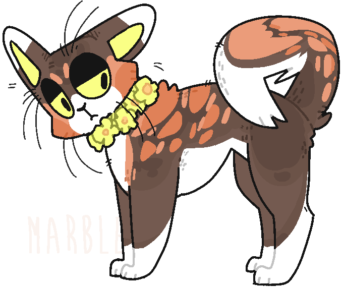 Buzzardsong Warrior Cats Character Doodle By Marble - Cat Clipart (792x604), Png Download