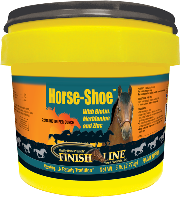 Horse Shoe Image - Finish Line Horse Products Horse-shoe - 5 Lbs Bucket Clipart (648x685), Png Download