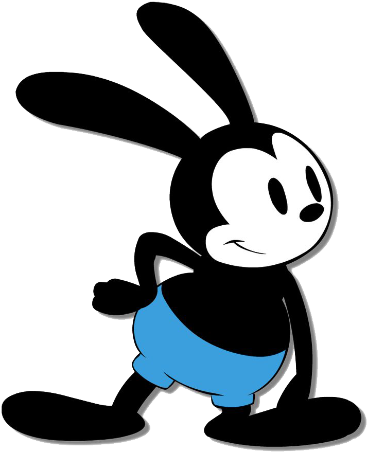 Oswald The Lucky Rabbit Image - Oswald Ther Lucky Rabbit Clipart (736x917), Png Download