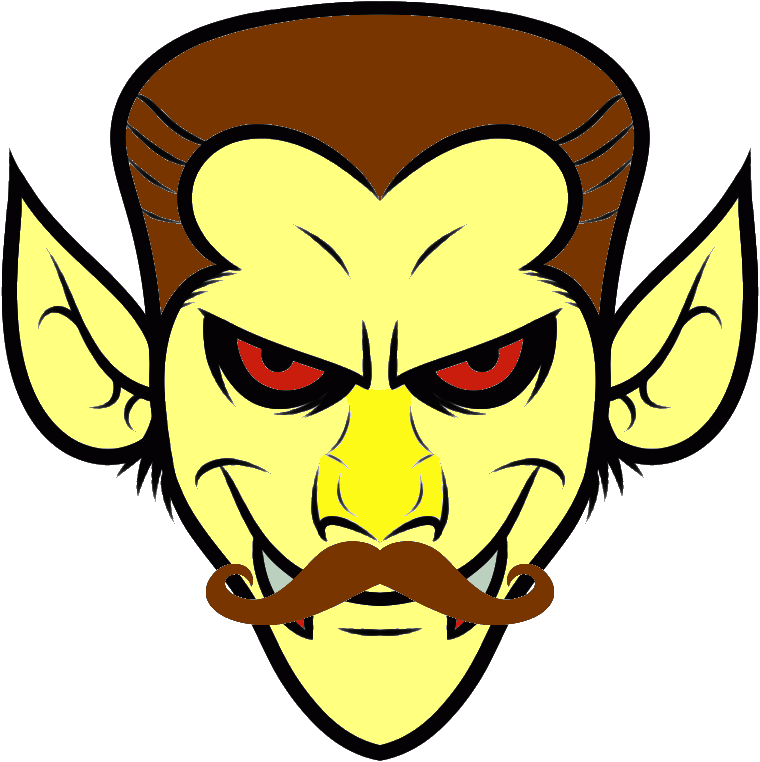 [ Img] - Draw A Vampire Face Clipart (760x762), Png Download