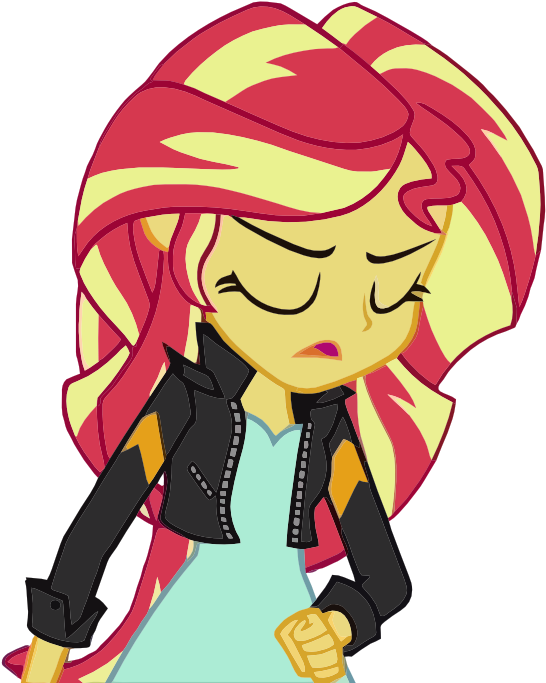 Equestria Girls, My Past Is Not Today, Safe, Simple - Sunset Shimmer Clipart (568x694), Png Download