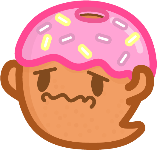 Donut Ghost Messages Sticker-9 Clipart (618x534), Png Download