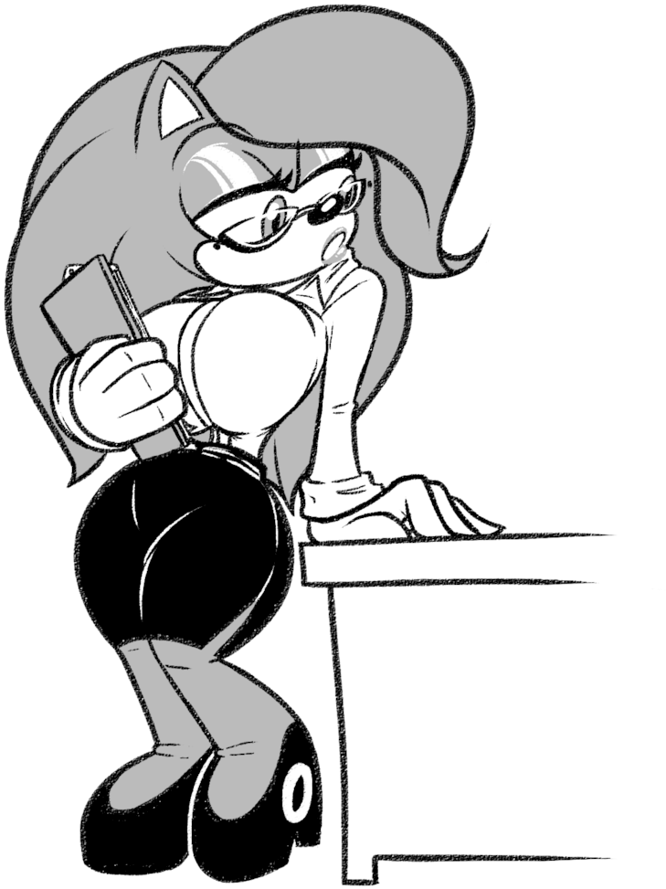 Secretary Drawing Black And White Clip Art Royalty - Frost Locks Deviantart - Png Download (808x989), Png Download