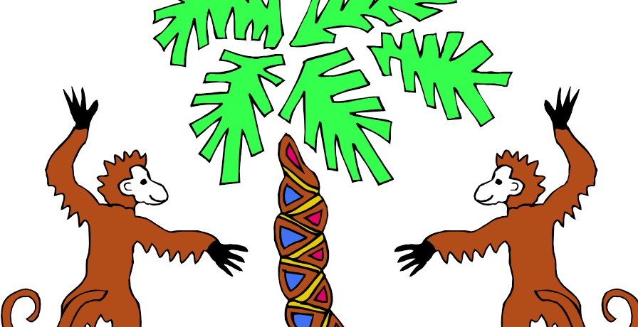 Jungle Feb1 - Evolucion De Especies Desde El Big Bang Clipart (896x460), Png Download