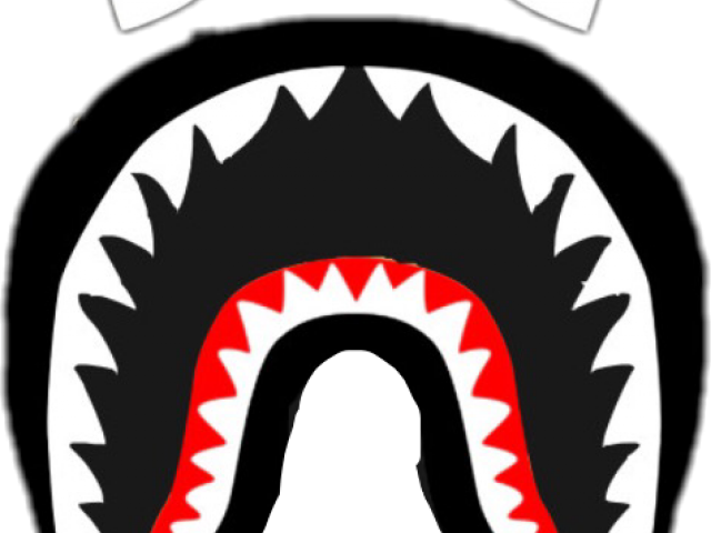 Shark Clipart Bape - Bape Shark Logo Png Transparent Png (640x480), Png Download