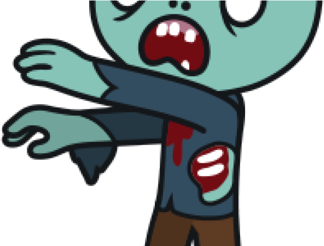 Simple Clipart Zombie - Easy Zombie Clip Art - Png Download (640x480), Png Download