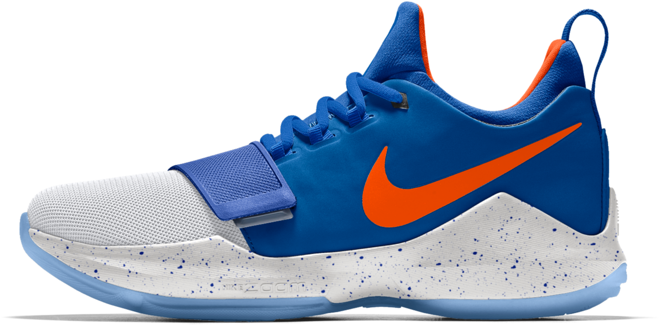 New Okc Thunder Themed Nike Pg1 Colorways Have Hit Clipart (1500x1500), Png Download
