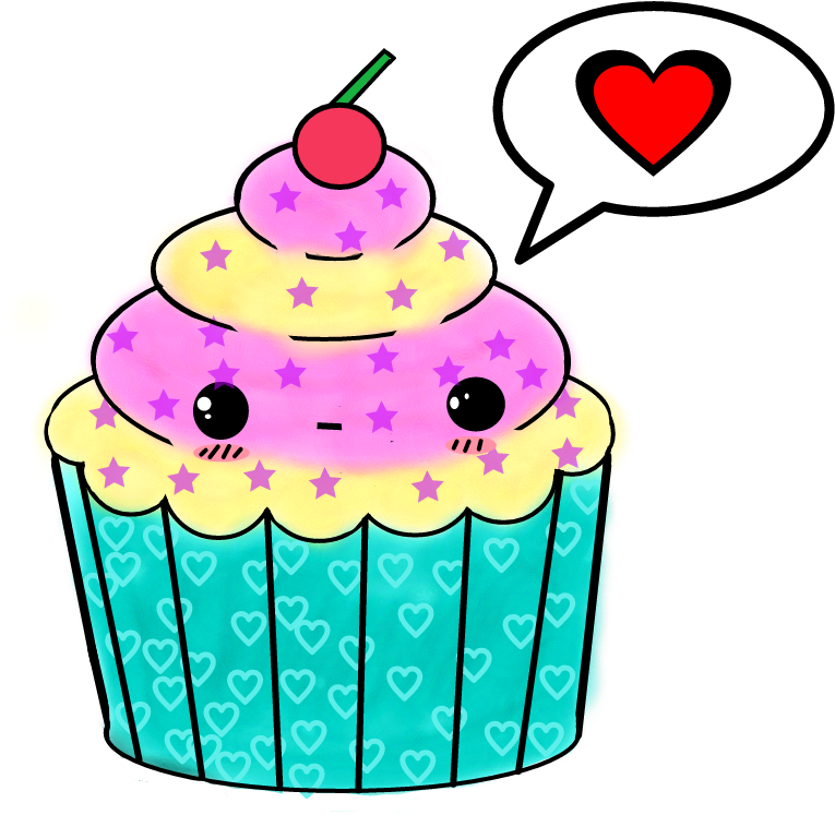 Muffins Kawaii Clipart (1024x1024), Png Download