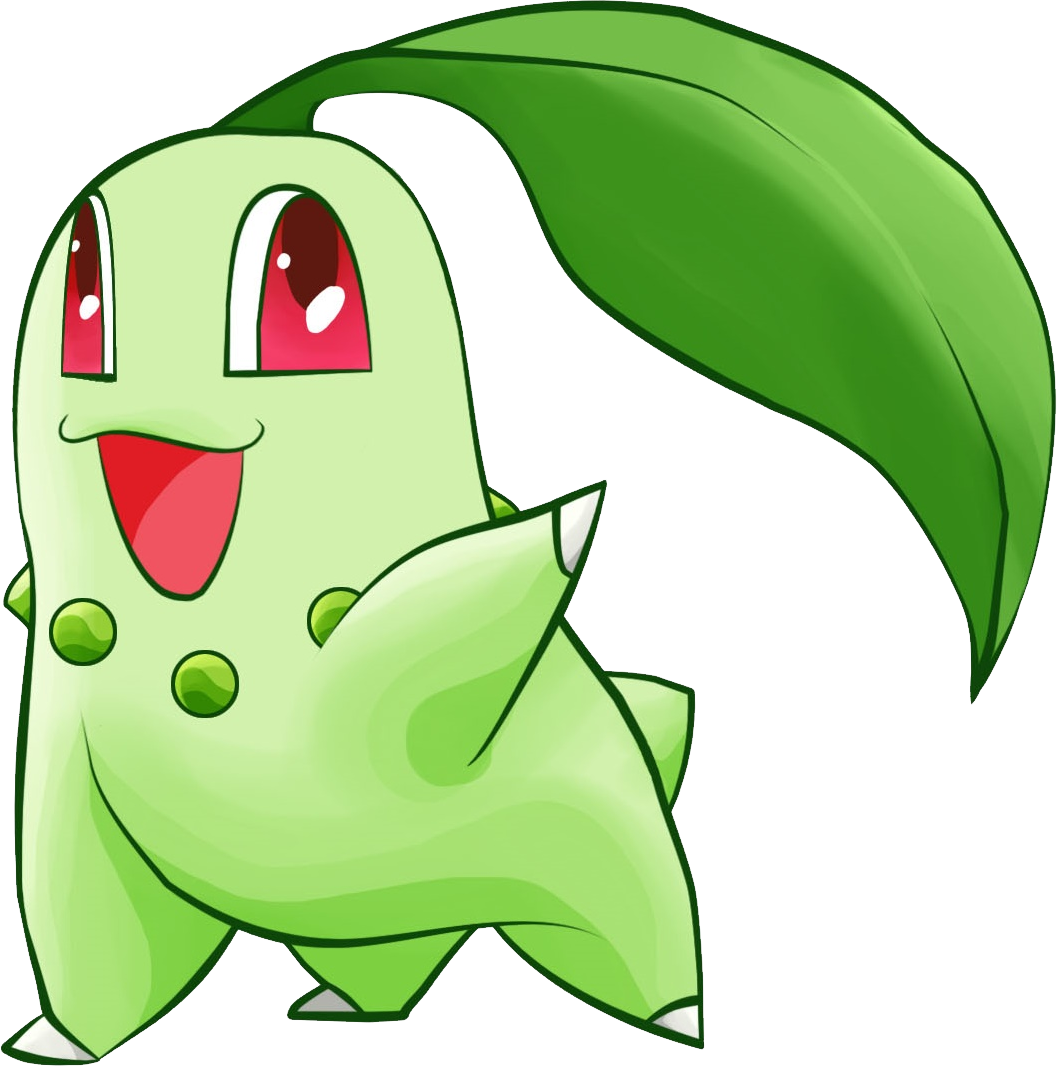 Png Photo, First Pokemon, Pikachu, Clip Art, Illustrations - Chikorita Pokemon Transparent Png (1057x1066), Png Download