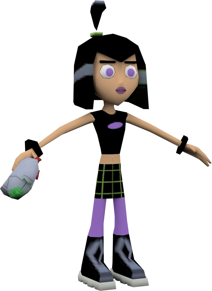 Svg Royalty Free Sam Manson Battle For Model By Crasharki - Nicktoons: Battle For Volcano Island Clipart (693x949), Png Download