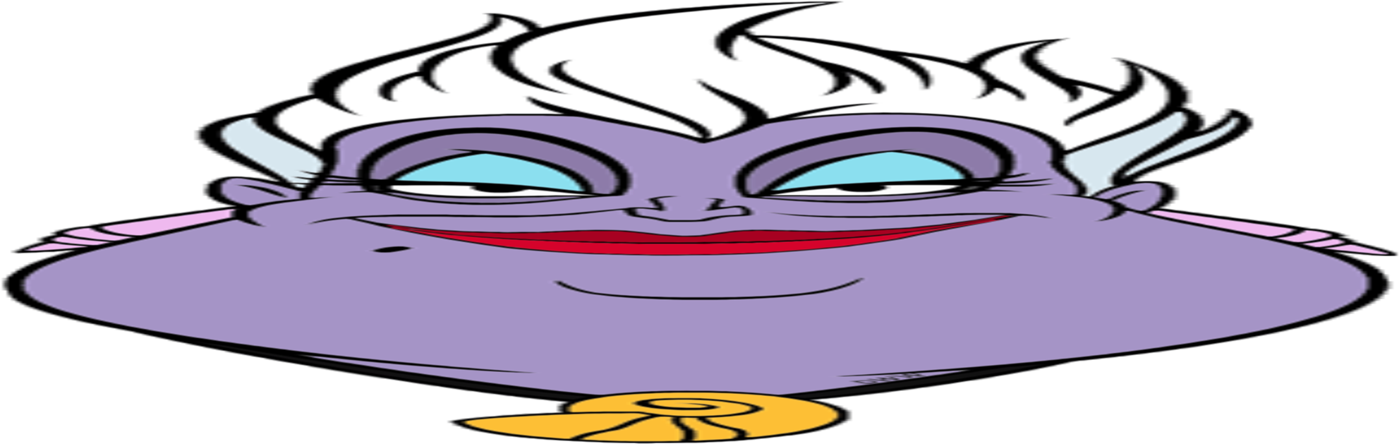 I Can't Even Hear The Name Ursula Without Thinking Clipart (1983x629), Png Download