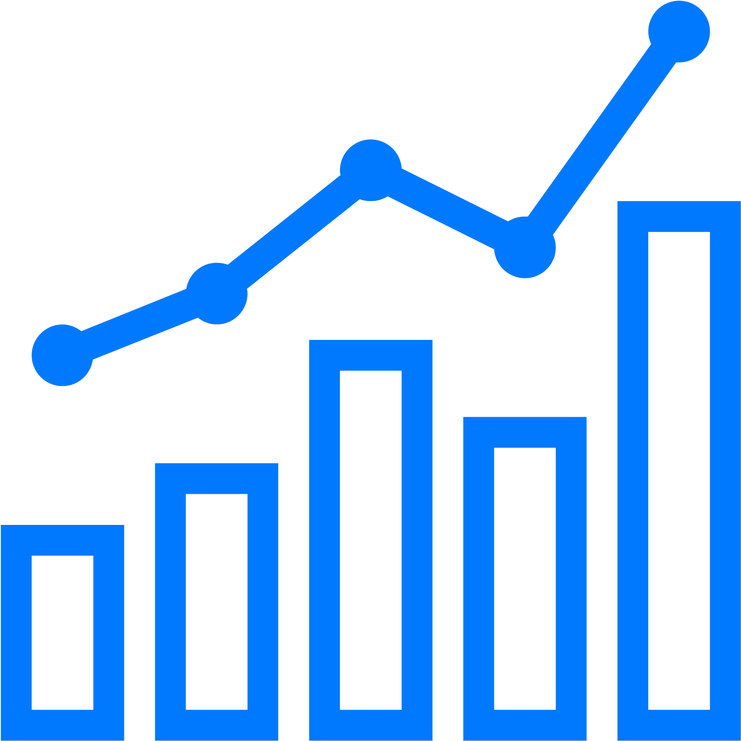 Svg Library Stock Combo Chart Icon - Chart Icon Clipart (1600x1600), Png Download