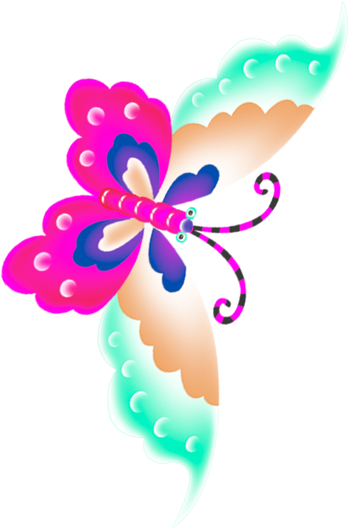 Butterfly Clipart (490x742), Png Download