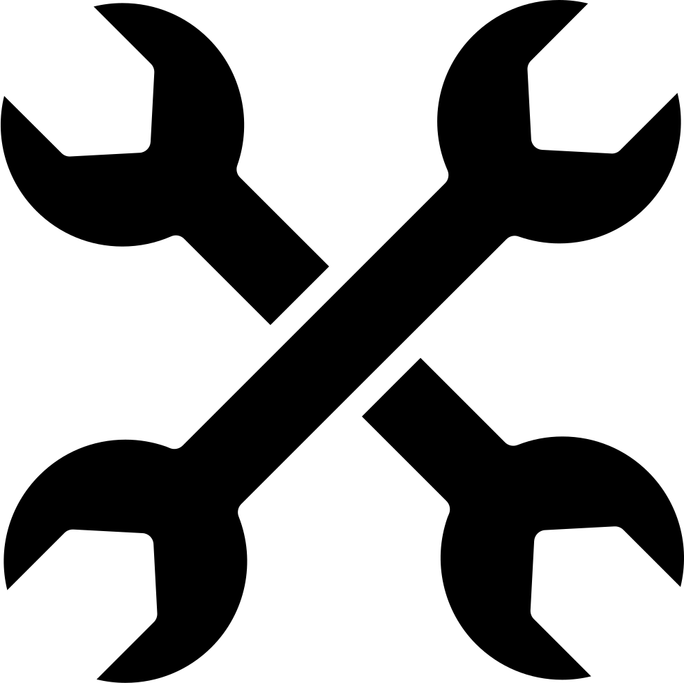 Cross Of Double Side Wrenches Svg Png Cross Wrenches Clipart Full