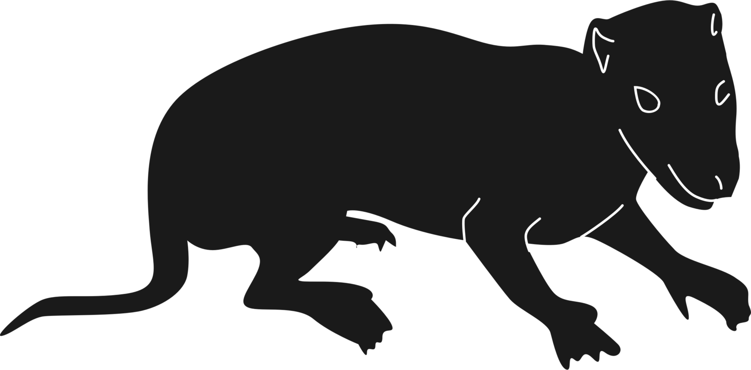 Medium Image - Black Bear Silhouette Png Clipart (800x394), Png Download