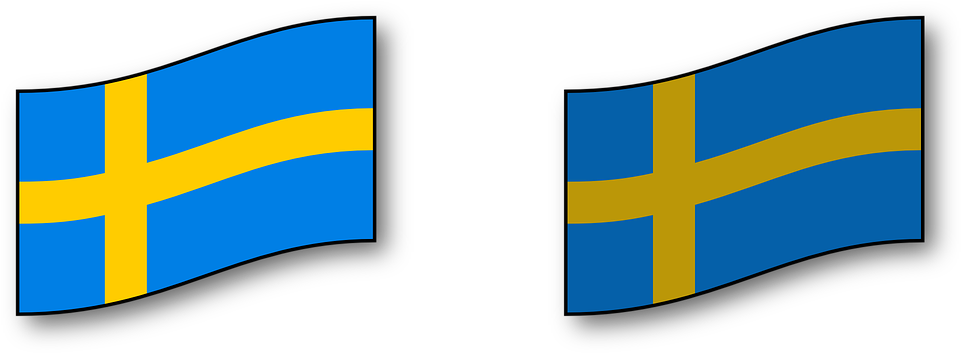 Sweden Clipart Vintage Scandinavian - Flag - Png Download (960x480), Png Download