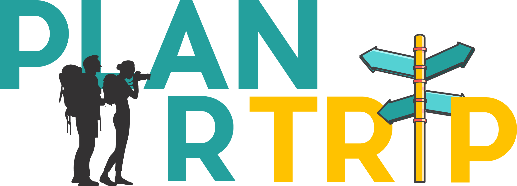 Trip Plan Logo Clipart (2241x952), Png Download