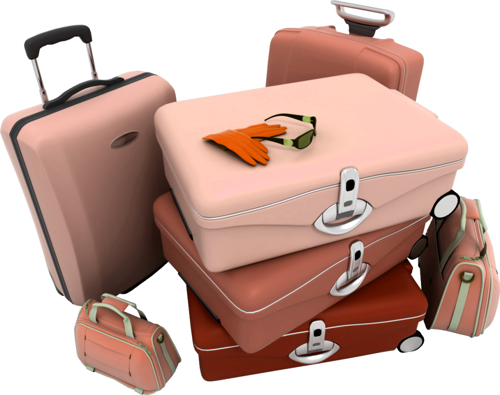 Luggage Vector Decorative Banner Royalty Free Download Clipart (1024x810), Png Download