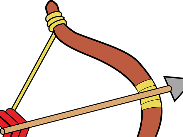Bow And Arrow Illustration Clipart (640x480), Png Download