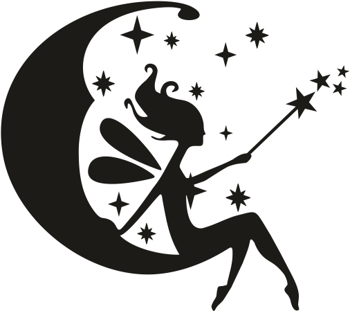 Mostrar Todas Las Imágenes - Hadas Blanco Y Negro Clipart (600x600), Png Download