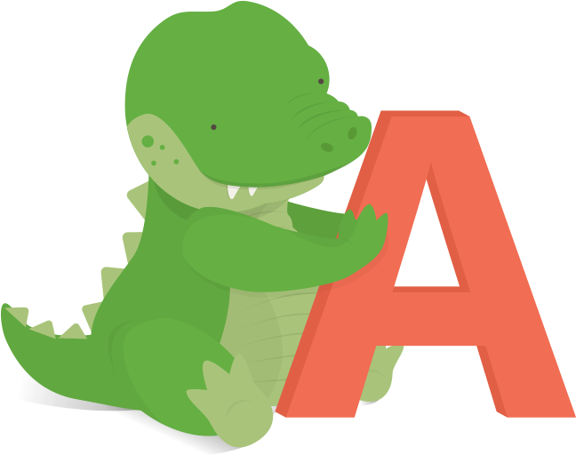A For Alligator - Illustration Clipart (1000x620), Png Download
