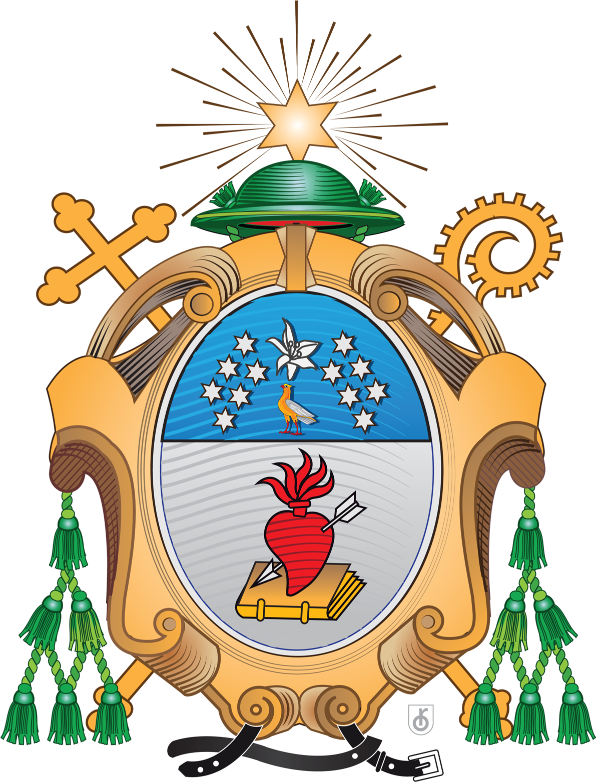 Escudo De Armas De La Provincia San Agustín De La Orden - Agustinos Recoletos La Candelaria Clipart (1200x1569), Png Download