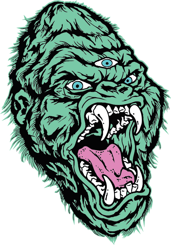 Gorilla Head Clipart (551x789), Png Download