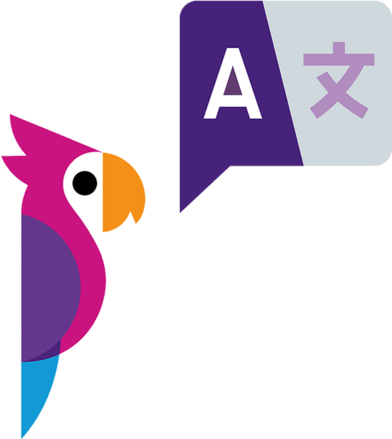 Simon Auto Transcribes And Now Auto Translates Your - Parrot Clipart (655x717), Png Download