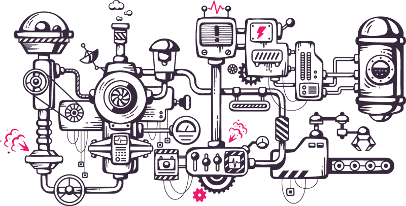 Monthly Controls - Complicated Mechanism Clipart (800x406), Png Download