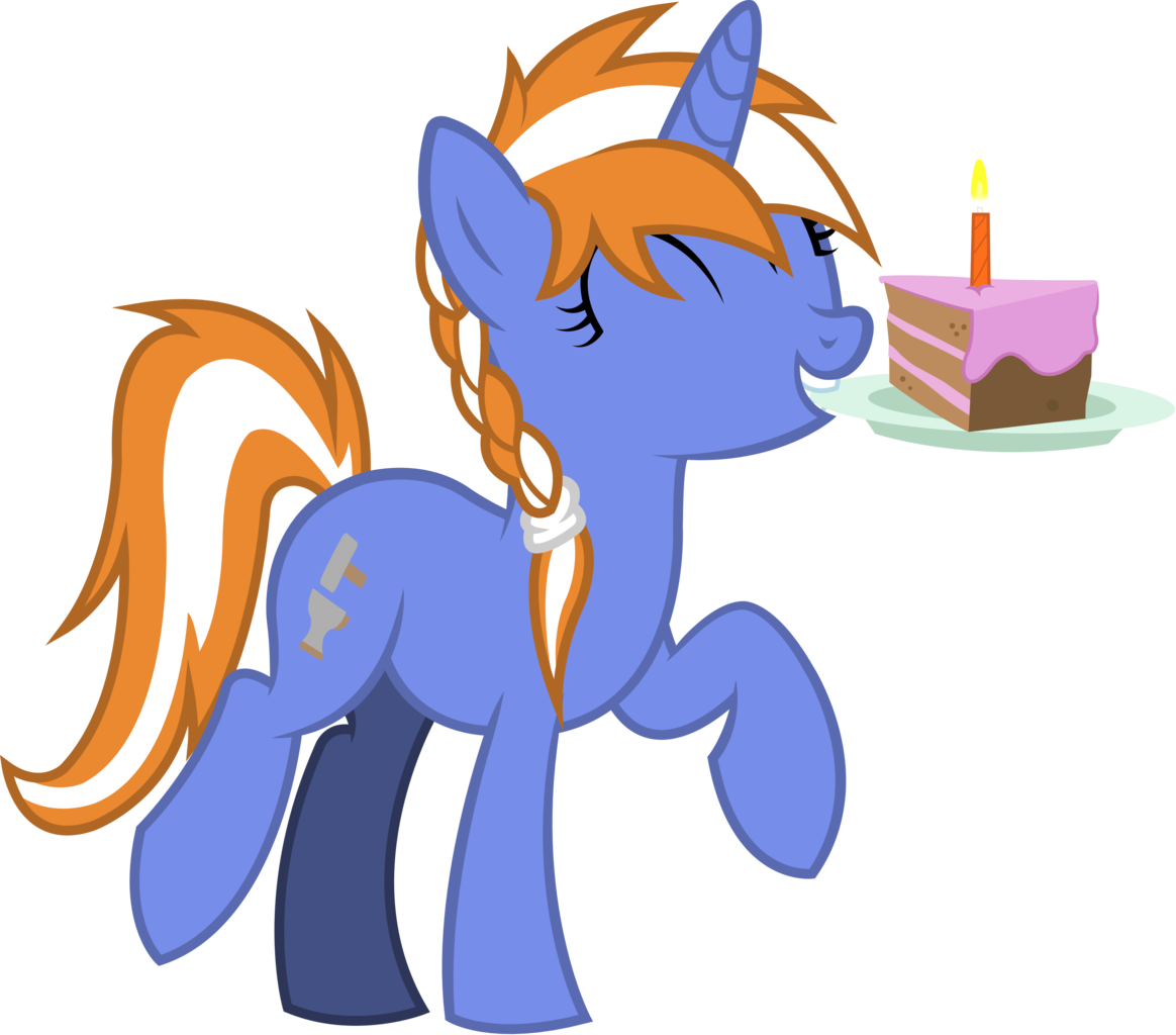 Outlawedtofu, Birthday Cake, Cake, Fallout Equestria, - Illustration Clipart (1164x1024), Png Download