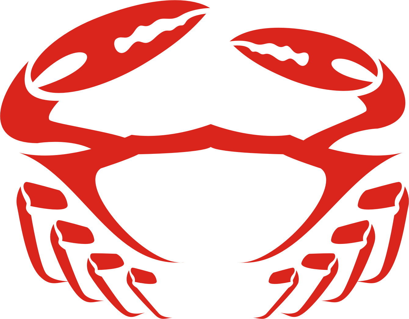 Pirate Crab - Crab Logo Png Clipart (1340x1045), Png Download