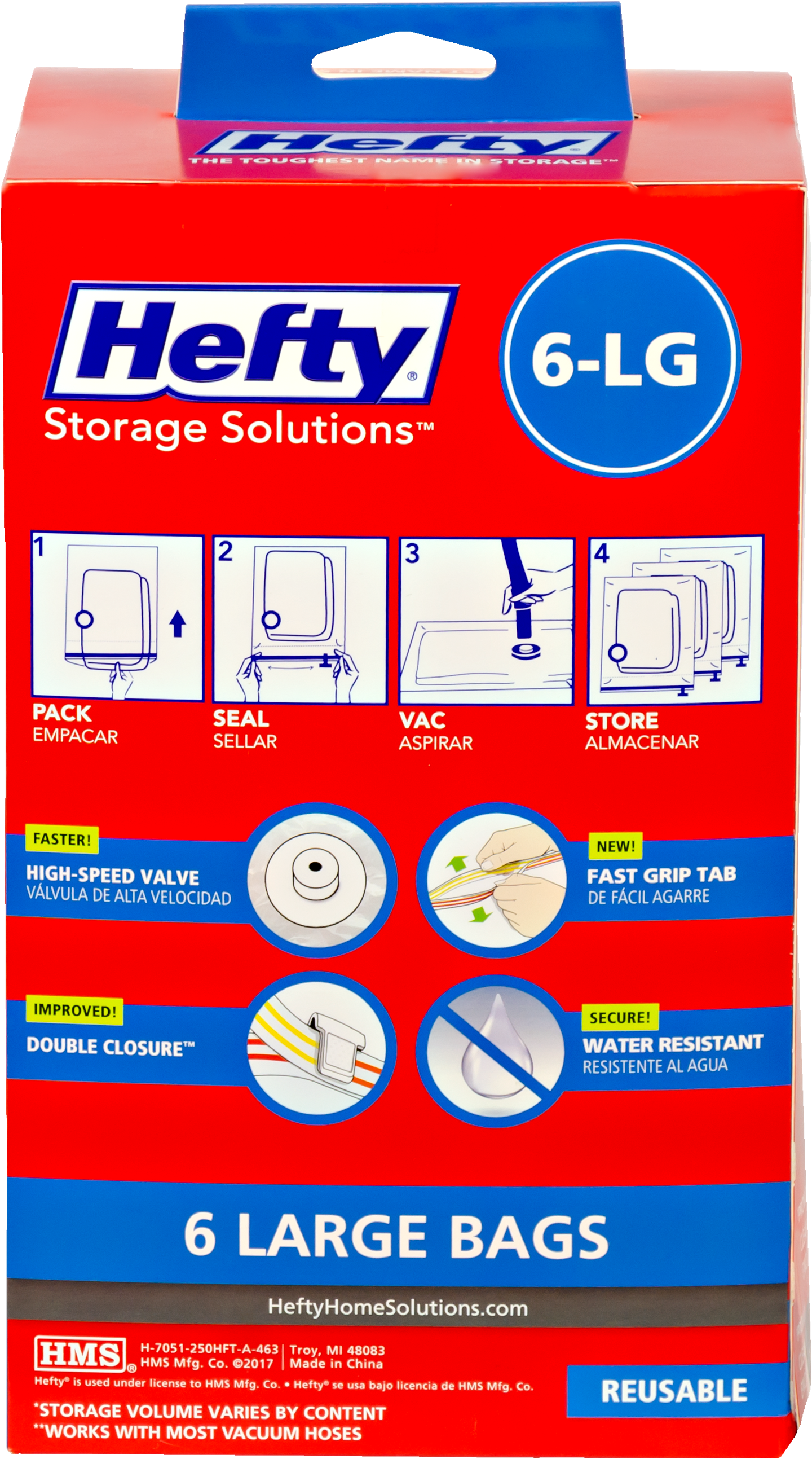 Hefty Clip Fresh Container, Airtight, 6 Piece - Png Download (3000x3000), Png Download