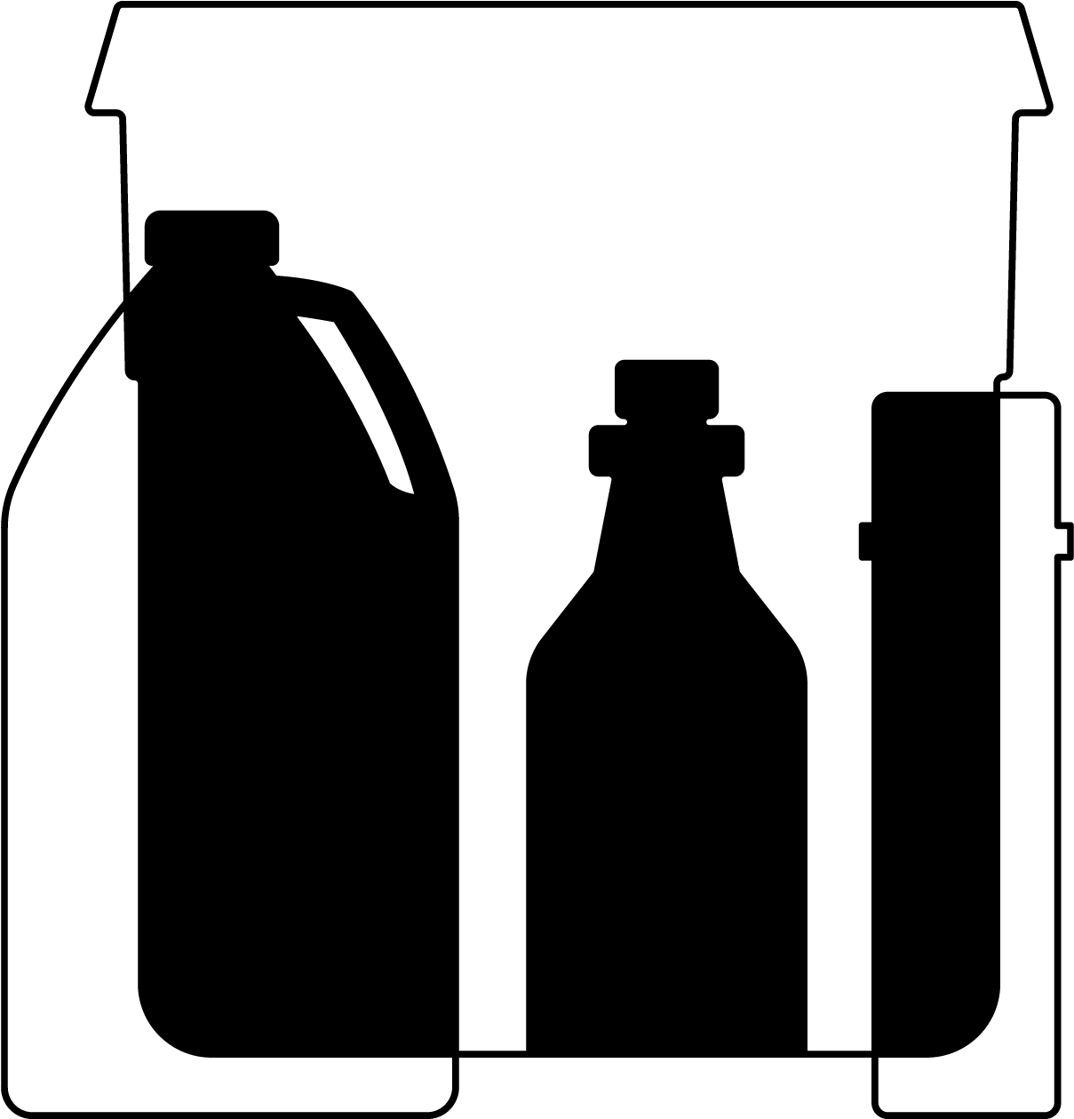 Wide Selection - Glass Bottle Clipart (1600x1600), Png Download
