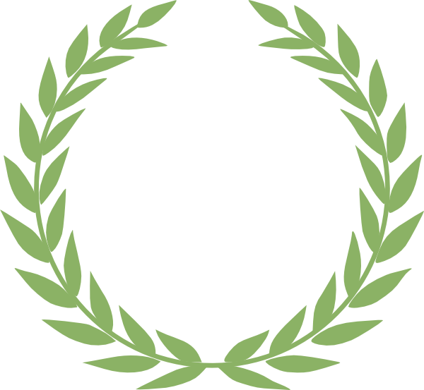 This Free Clip Arts Design Of Laurel Crown Green - Png Download (600x553), Png Download