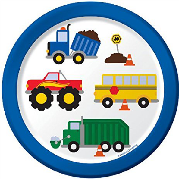 Traffic Jam Lunch Plates Clipart (640x640), Png Download