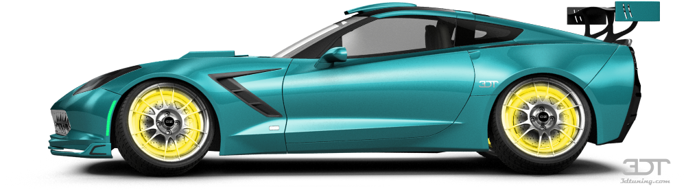 Chevrolet Corvette C7 Coupe 2014 Tuning - 3d Tuning Clipart (1004x373), Png Download