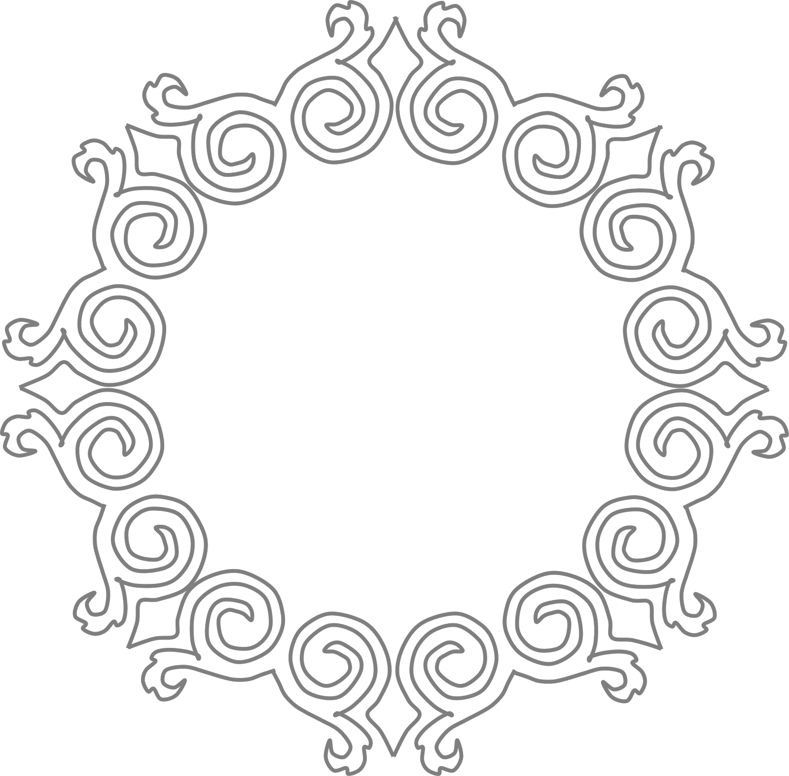 Motif Borders Clipart - Clip Art - Png Download (1600x1575), Png Download