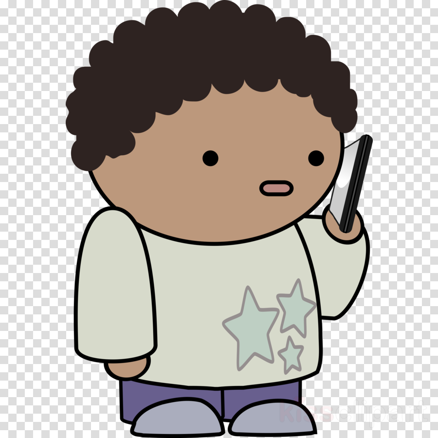 Boy On Phone Png Clipart Mobile Phones Clip Art Transparent Png (900x900), Png Download